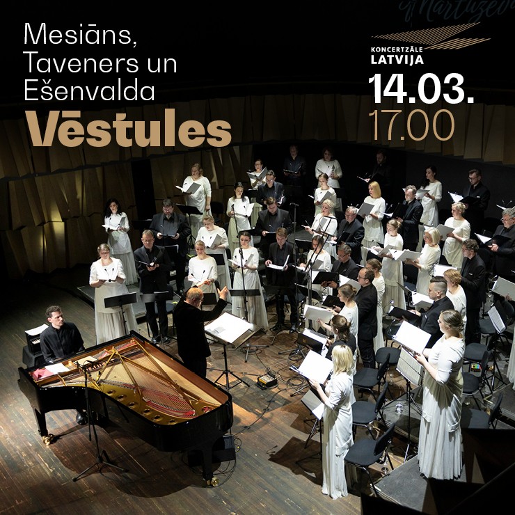 Izrādes "Vēstules. Reinis Zariņš, koris “Latvija” un Māris Sirmais" attels