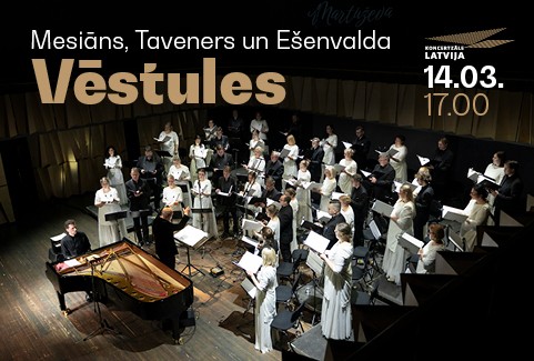 Izrādes "Vēstules. Reinis Zariņš, koris “Latvija” un Māris Sirmais" attels