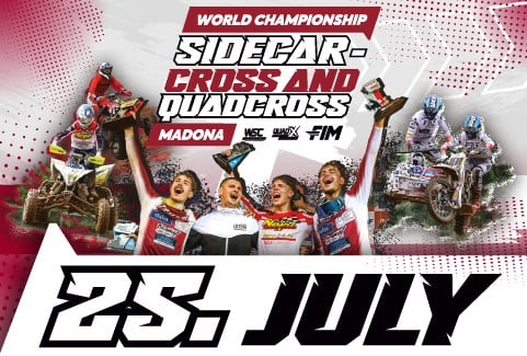 Image of the event "WORLD CHAMPIONSHIP SIDECARCROSS AND QUADCROSS IN MADONA I Saturday ticket"