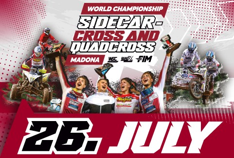 Image of the event "WORLD CHAMPIONSHIP SIDECARCROSS AND QUADCROSS IN MADONA I Sunday ticket"