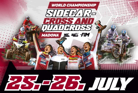 Image of the event "WORLD CHAMPIONSHIP SIDECARCROSS AND QUADCROSS IN MADONA I Two-day ticket"