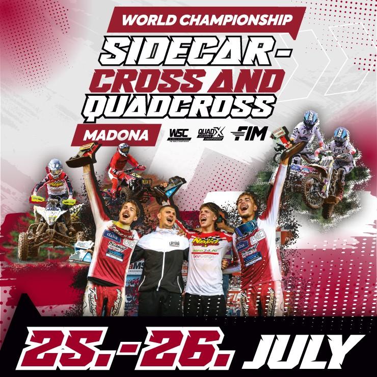 Image of the event "WORLD CHAMPIONSHIP SIDECARCROSS AND QUADCROSS IN MADONA I Two-day ticket"