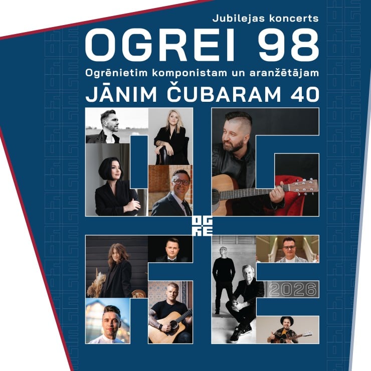 Izrādes "Jubilejas koncerts OGREI 98 | Ogrēnietim komponistam un aranžētājam JĀNIM ČUBARAM 40" attels