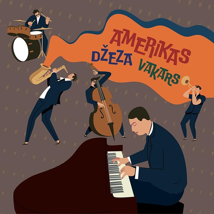 Izrādes "Amerikas džeza vakars. Maestro Raimonda Paula džeza svītas" attels