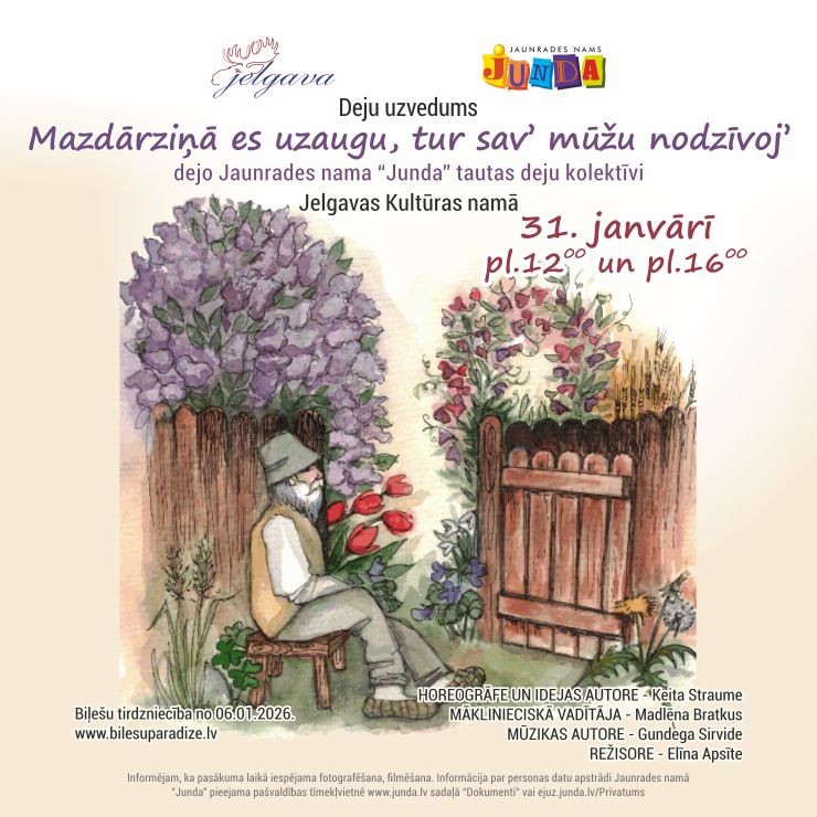 Izrādes "Mazdārziņā es uzaugu, tur sav’ mūžu nodzīvoj’" attels