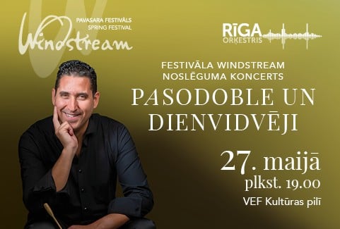 Izrādes "PASODOBLE UN DIENVIDVĒJI | Orķestris “Rīga”, diriģents Oscar Navarro, vijolniece Pilar Rubio" attels
