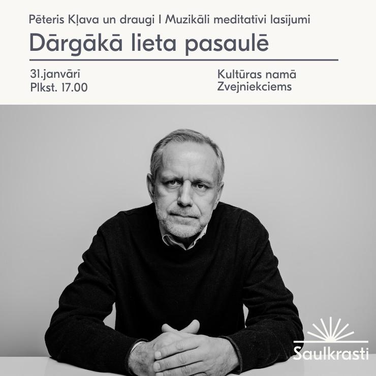 Izrādes "Muzikāli meditatīvi lasījumi “Dārgākā lieta pasaulē” ar reanimatologu Pēteri Kļavu" attels