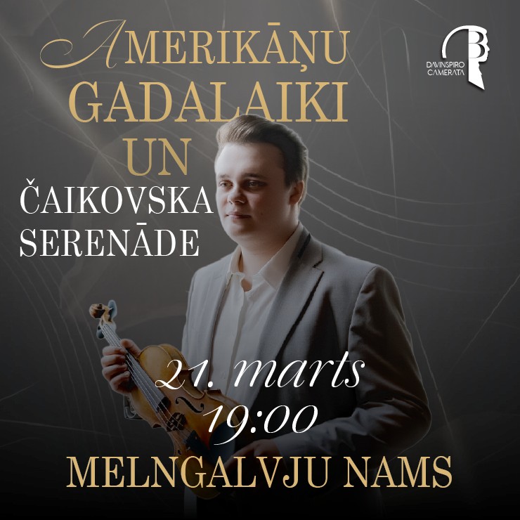 Image of the event "Amerikāņu gadalaiki un Čaikovska serenāde | Daniils Bulajevs un Davinspiro Camerata"