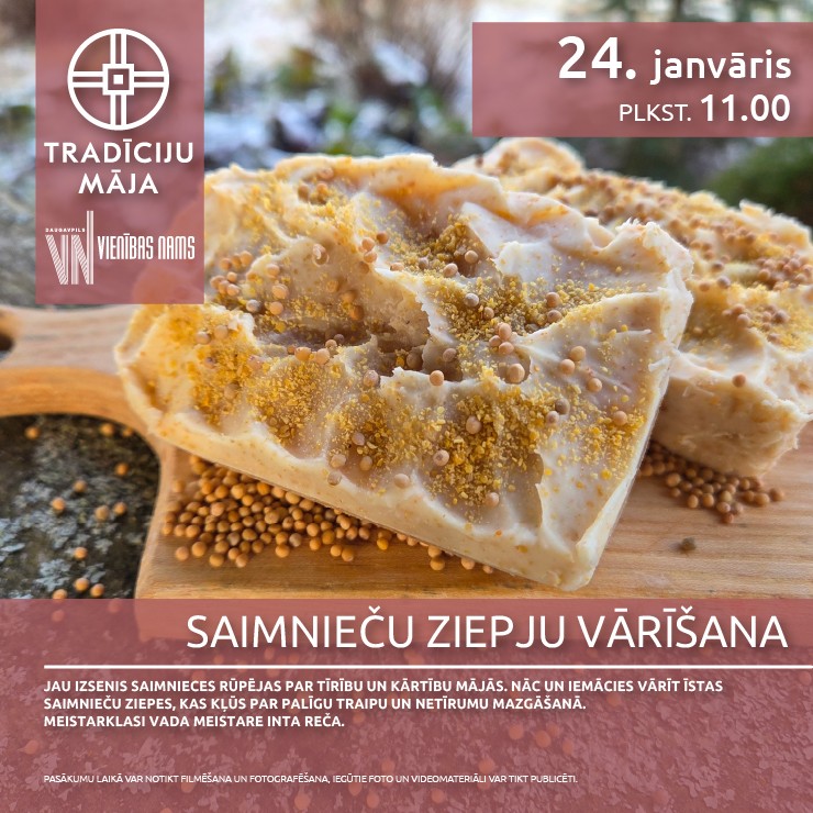Image of the event "Saimnieču ziepju vārīšana"
