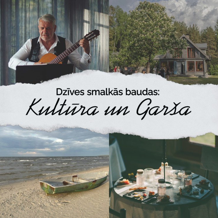 Izrādes "Dzīves smalkās baudas: Kultūra un Garša" attels