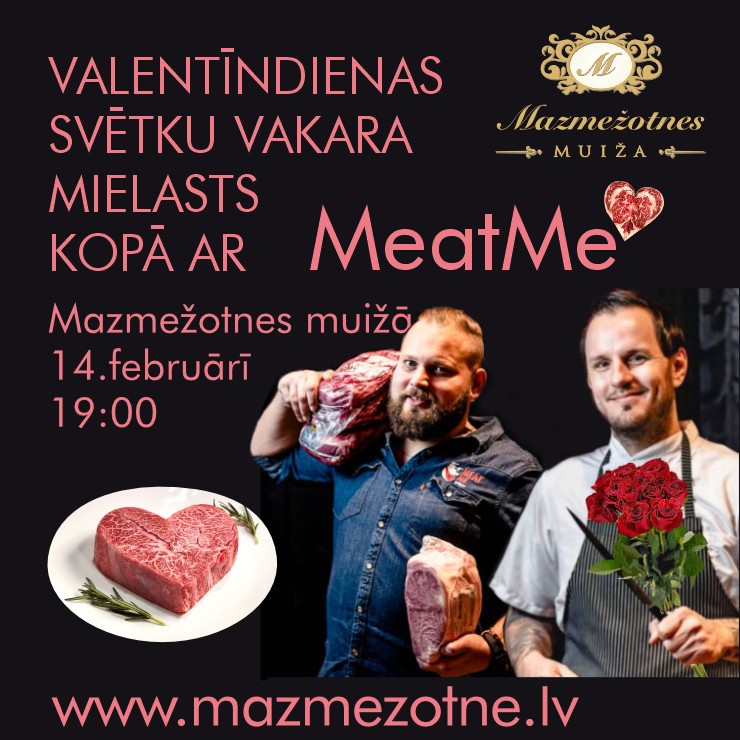 Izrādes "Valentīndienas svētku mielasts kopā ar MeatMe" attels