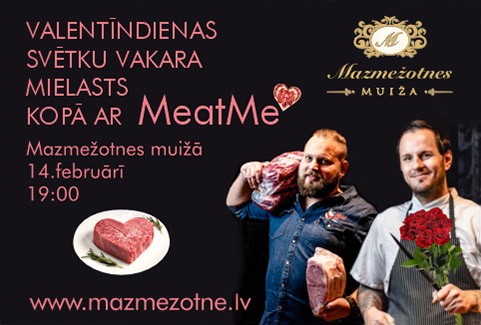 Izrādes "Valentīndienas svētku mielasts kopā ar MeatMe" attels