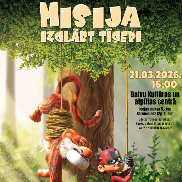Izrādes "Animācijas filma “Misija: Izglābt tīģeri”" attels