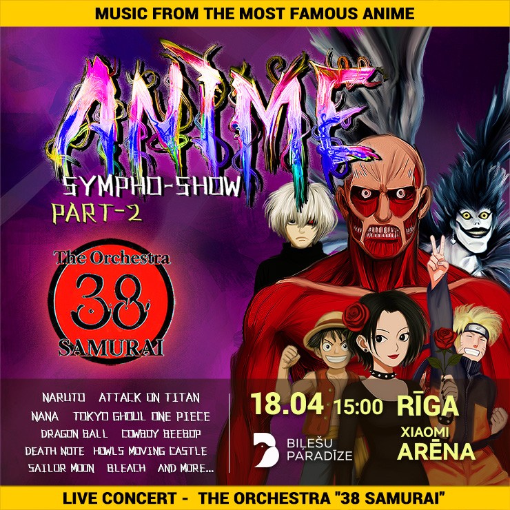 Izrādes "Anime Sympho-Show | Orķestris 38 SAMURAI" attels