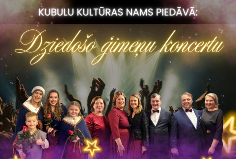 Изображение спектакля "Dziedošo ģimeņu koncerts ZIEMAS ZVAIGŽŅU MIRDZUMĀ"