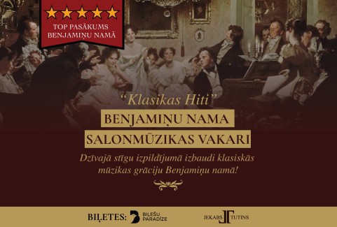 Izrādes "Benjamiņu nama salonmūzikas vakars | KLASIKAS HITI" attels