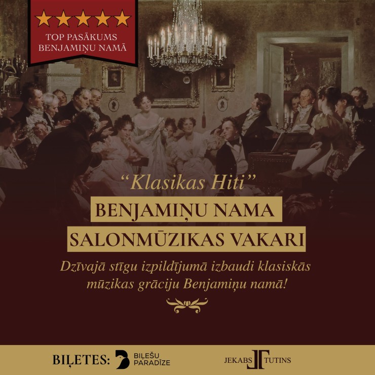 Izrādes "Benjamiņu nama salonmūzikas vakars | KLASIKAS HITI" attels