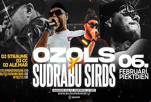 Izrādes "SUDRABU SIRDS & OZOLS x Silrak - DJ STRAUME & DJ ALE.MAR & DJ CC" attels