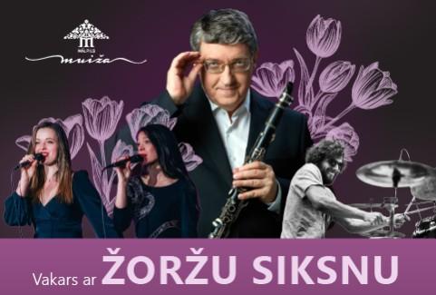 Izrādes "Vakars ar Žoržu Siksnu Mālpils muižā" attels