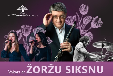 Izrādes "Vakars ar Žoržu Siksnu Mālpils muižā" attels