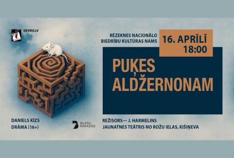 Izrādes "Puķes Aldžernonam" attels