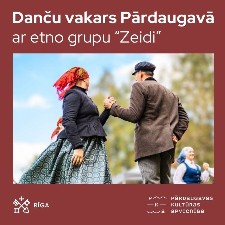 Izrādes "Danču vakars Pārdaugavā ar etno grupu “Zeidi”" attels