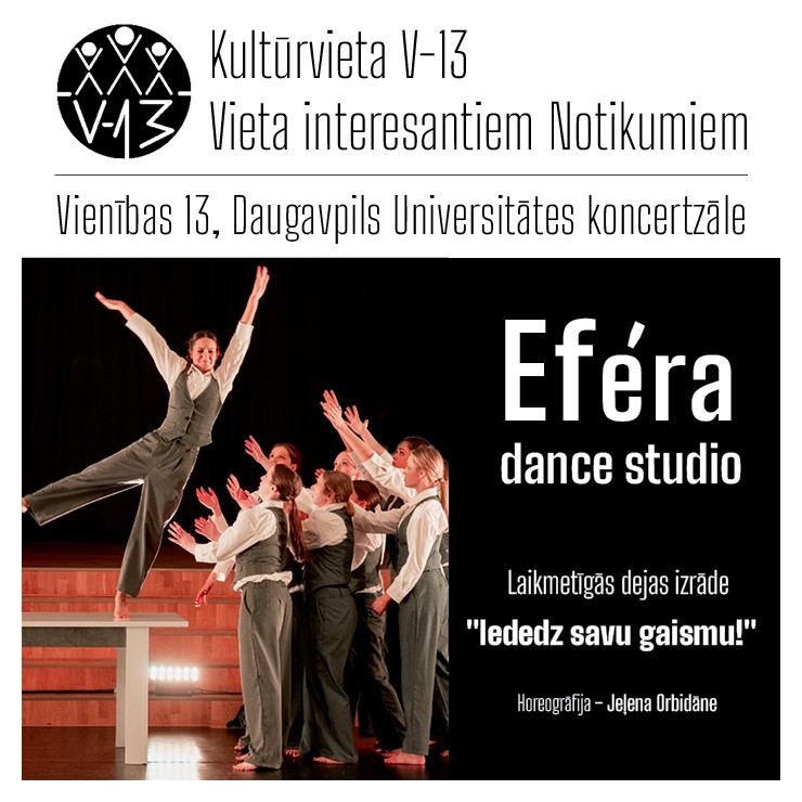 Izrādes "Eféra dance studio laikmetīgās dejas izrāde “Iededz savu gaismu!”" attels