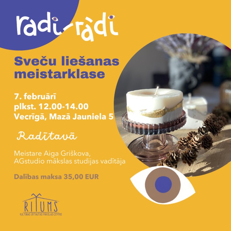 Izrādes "Sveču liešanas meistarklase" attels