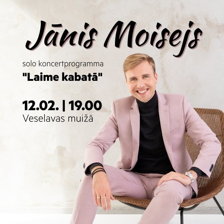 Izrādes "Jāņa Moiseja solo koncertprogramma "Laime kabatā"" attels