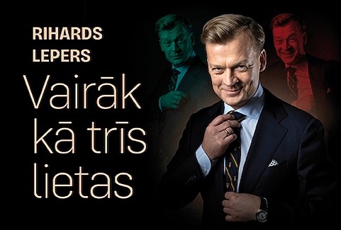 Izrādes "Rihards Lepers koncertuzvedums / VAIRĀK KĀ TRĪS LIETAS /" attels