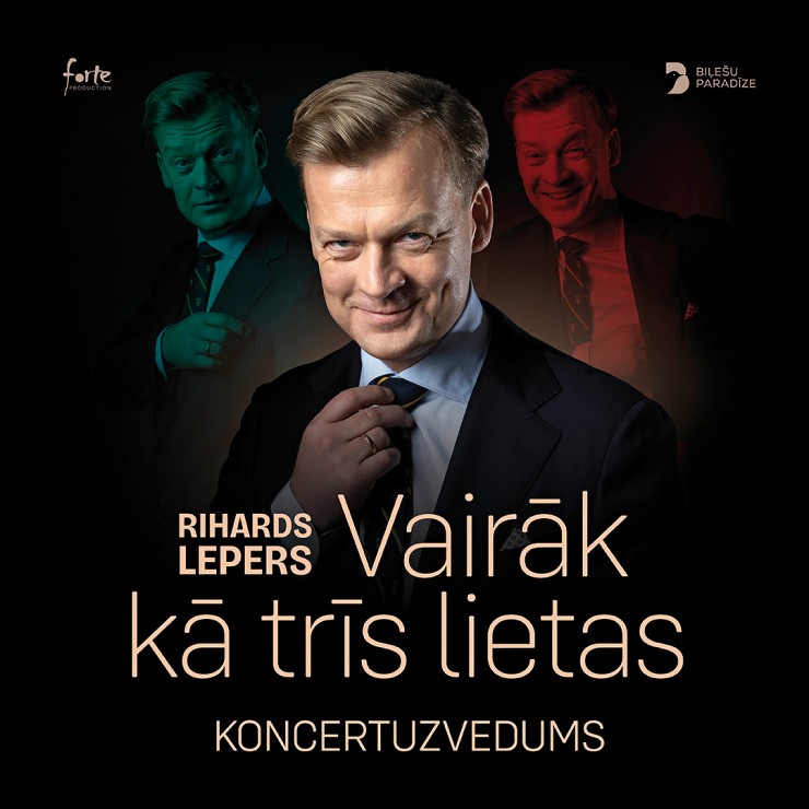 Izrādes "Rihards Lepers koncertuzvedums / VAIRĀK KĀ TRĪS LIETAS /" attels