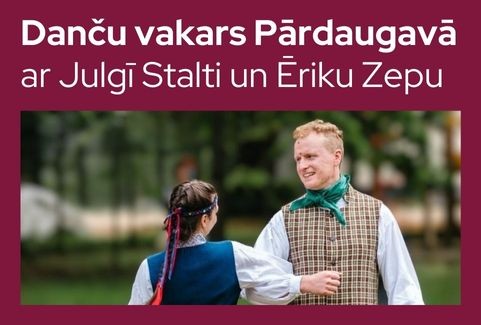 Izrādes "Danču vakars Pārdaugavā ar Julgī Stalti un Ēriku Zepu" attels