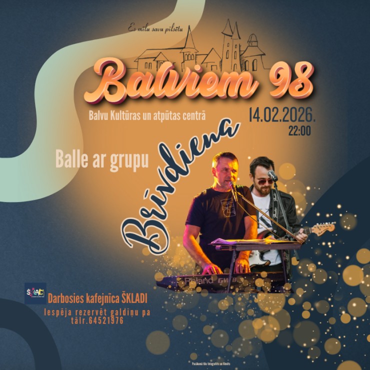 Izrādes "Balviem 98 |  Balle ar grupu “Brīvdiena”" attels
