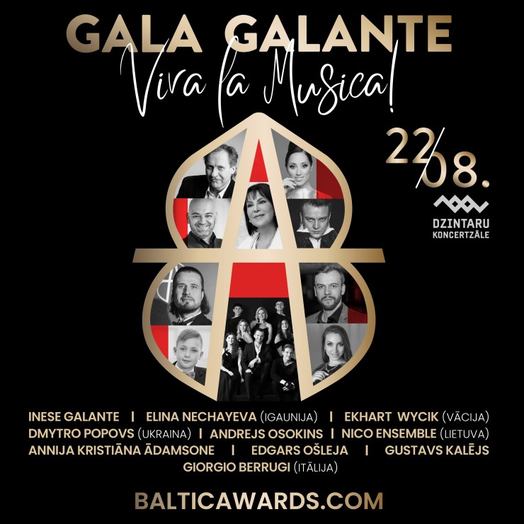 Izrādes "GALA GALANTE / VIVA LA MUSICA! / BALTIJAS BALVA - SVĒTKU KONCERTS" attels