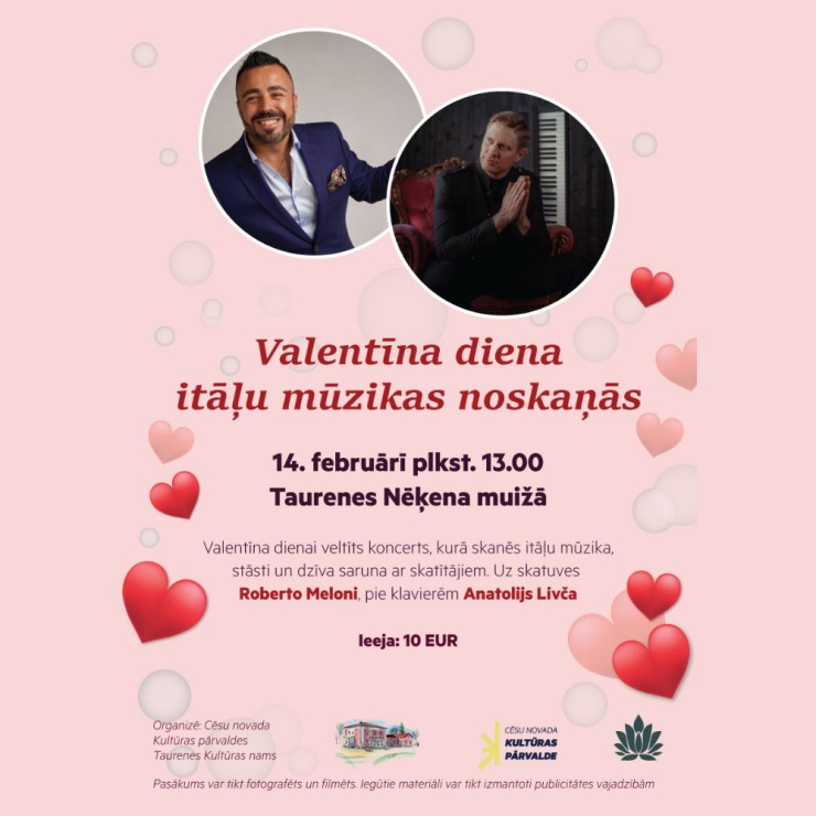 Izrādes "Valentīna diena itāļu mūzikas noskaņās" attels