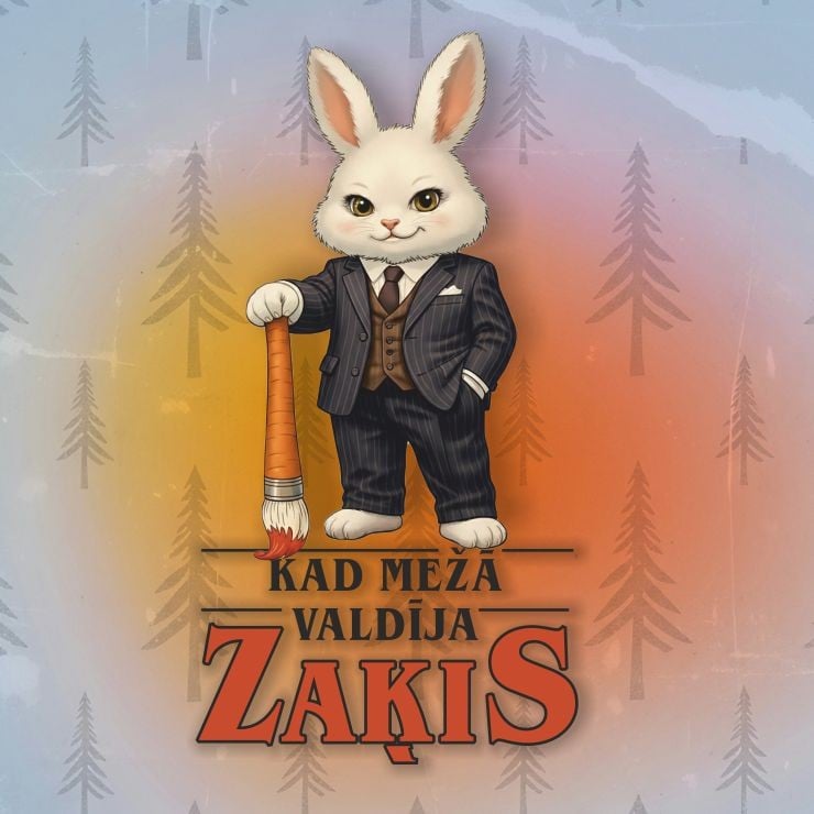 Izrādes "KAD MEŽĀ VALDĪJA ZAĶIS" attels