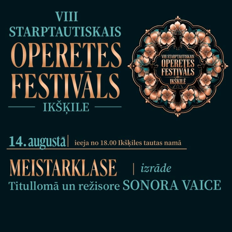 Image of the event "8th International Operetta Festival in Ikšķile ǀ SONORA VAICE in McNally's play “Masterclass” ǀ about the outstanding opera diva Maria Callas by Sonora Vaice"