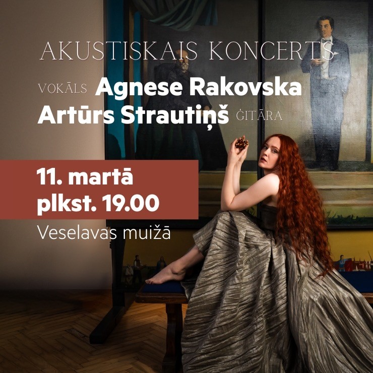 Izrādes "Akustiskais koncerts: Vokāls Agneses Rakovska un Artūrs Strautiņš ģitārspēle" attels