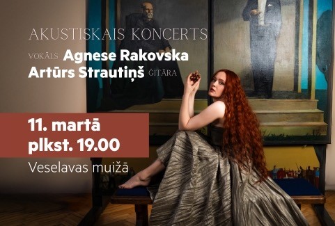 Izrādes "Akustiskais koncerts: Vokāls Agneses Rakovska un Artūrs Strautiņš ģitārspēle" attels