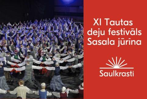 Izrādes "XI Tautas deju festivāls Sasala Jūrīna" attels