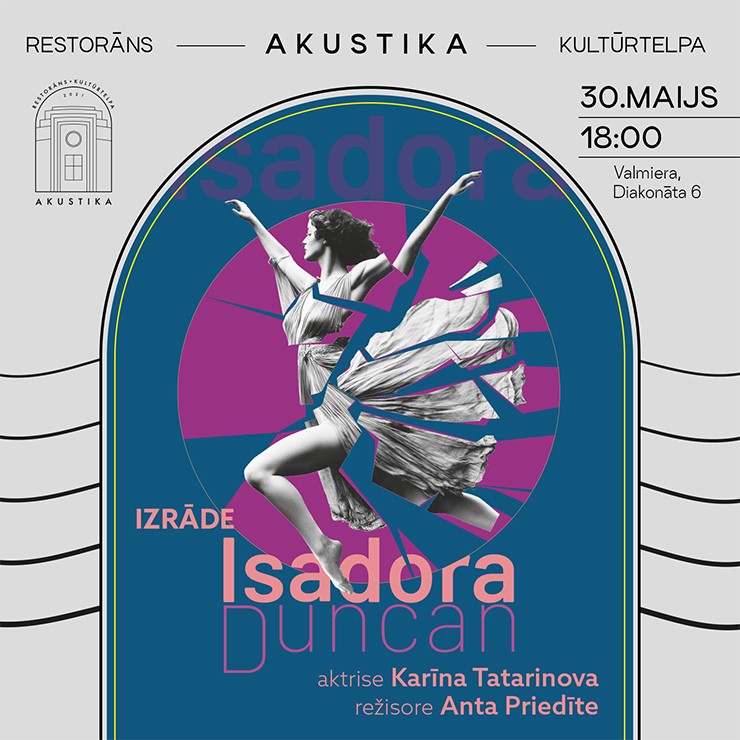 Image of the event "Karīna Tatarinova | ISADOR DUNCAN | izrāde vienā cēlienā"