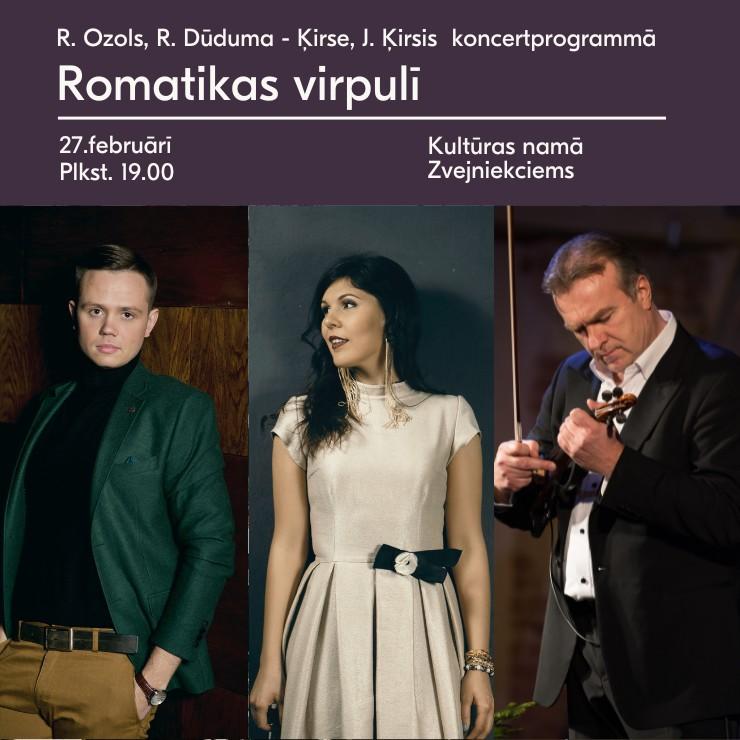 Izrādes "Raimonds Ozols, Rūta Dūduma-Ķirse, Jānis Ķirsis koncertprogrammā "Romantikas virpulī"" attels