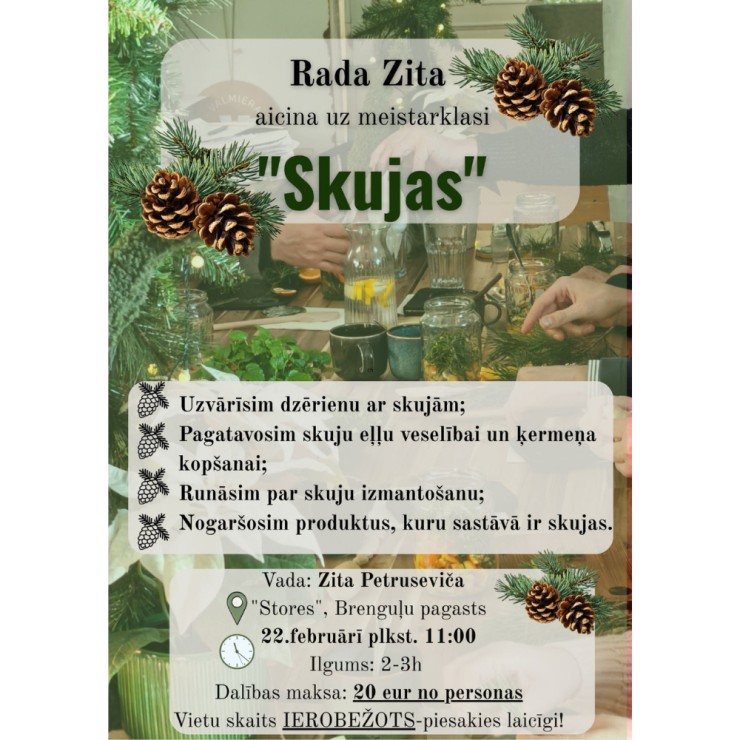 Izrādes "Meistarklase "Skujas"" attels