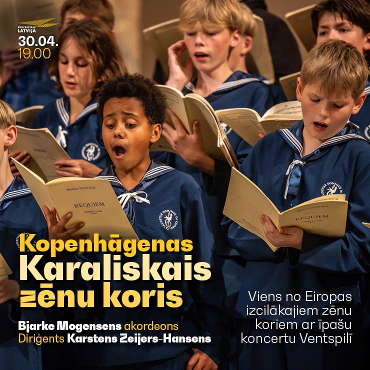 Izrādes "Kopenhāgenas Karaliskais zēnu koris" attels