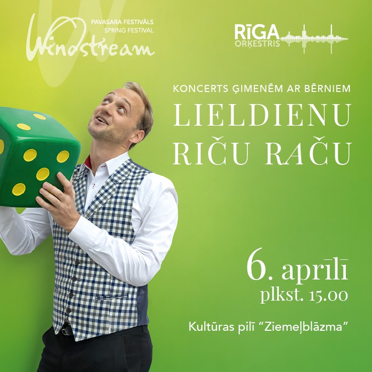 Izrādes "LIELDIENU RIČU RAČU. Koncerts ģimenēm ar bērniem. Festivāls WINDSTREAM" attels