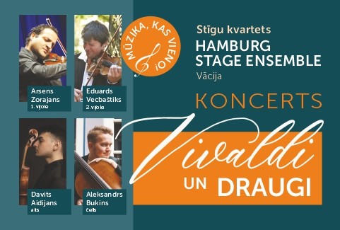 Izrādes "stīgu kvarteta "Hamburg Stage Ensemble" (Vācija) koncerts "Vivaldi un draugi"" attels