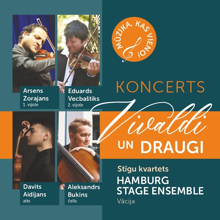 Izrādes "stīgu kvarteta "Hamburg Stage Ensemble" (Vācija) koncerts "Vivaldi un draugi"" attels