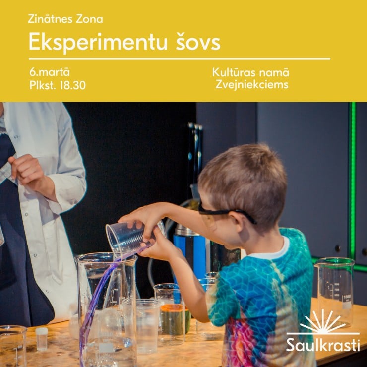 Izrādes "Zinātnes Zonas Eksperimentu šovs" attels