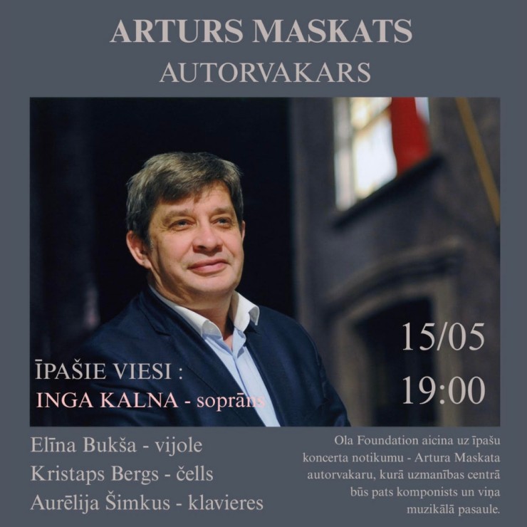 Izrādes "ARTURS MASKATS | Autorvakars" attels