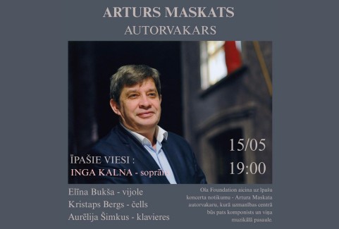 Izrādes "ARTURS MASKATS | Autorvakars" attels